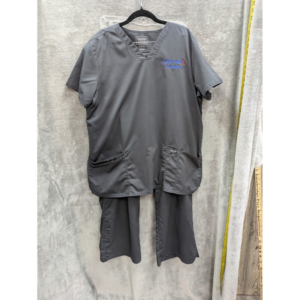 Concorde RT Instructor Scrub Outfit Womens XL Top Pants Uniform Workwear READ